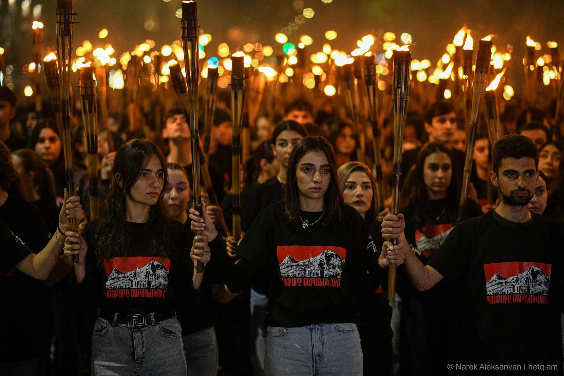 Yerevan’s Torchlight Procession to Mark 1915 Armenian Genocide