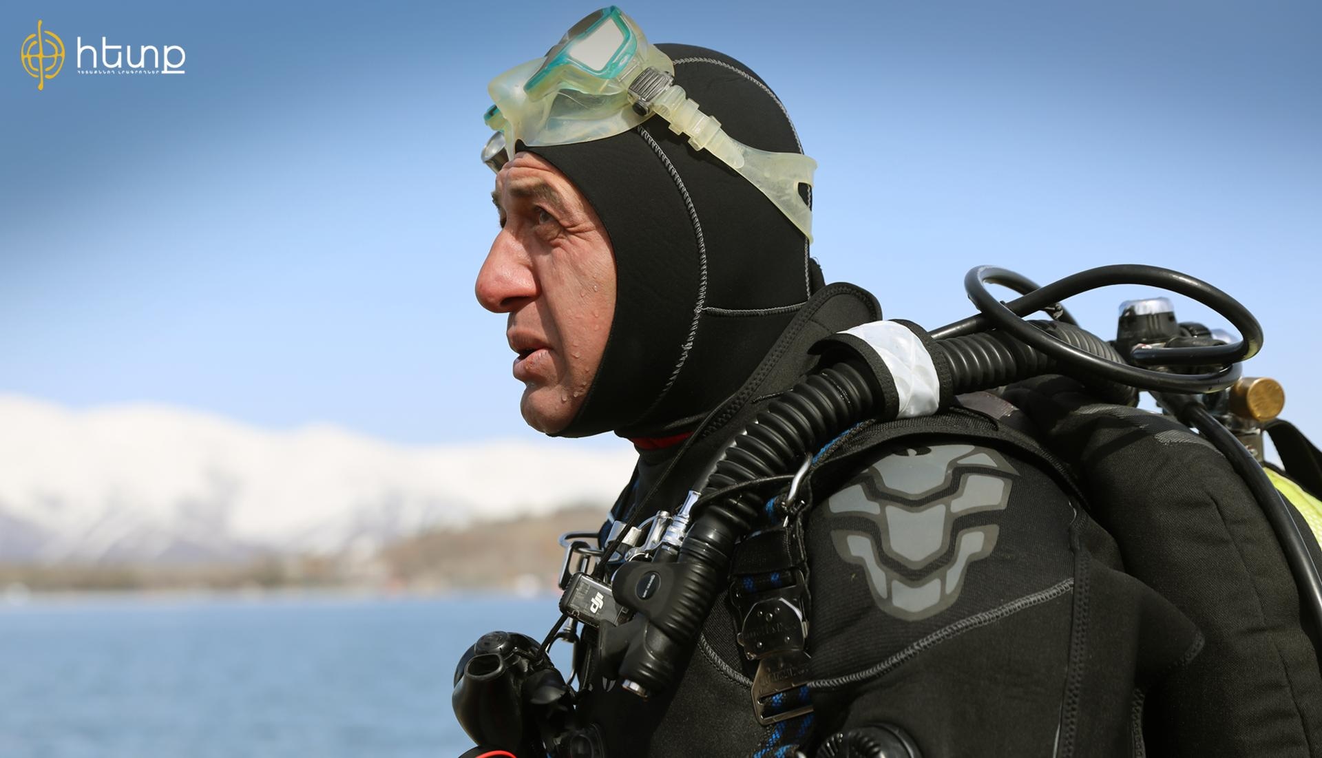 Exploring Sevan’s Depths: Local Diver Says It’s Like Landing on the Moon
